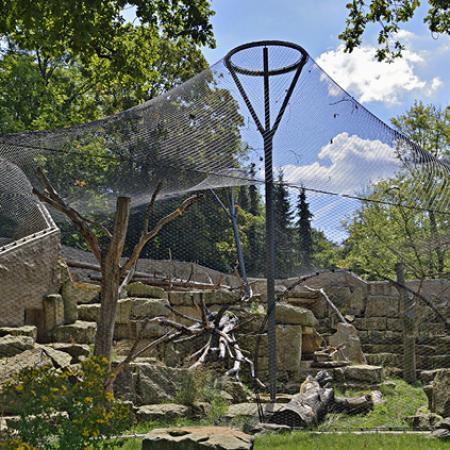 KAR LEOPARLARI İÇİN DIŞ MEKAN KAPALI ALAN - DRESDEN